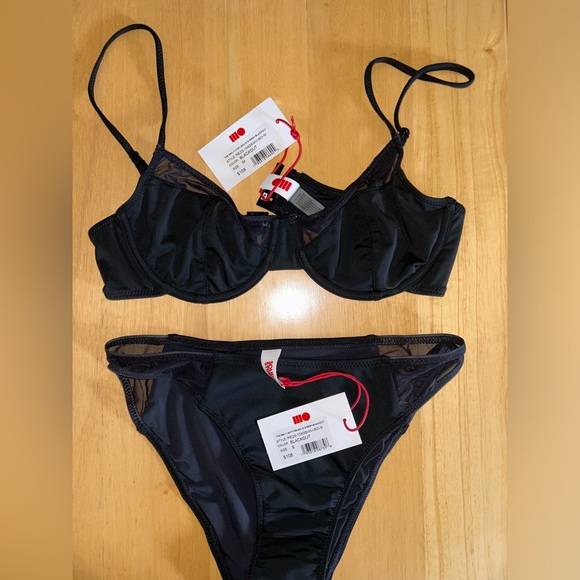 Solid & Striped Bikini Set - Picture 3 of 5